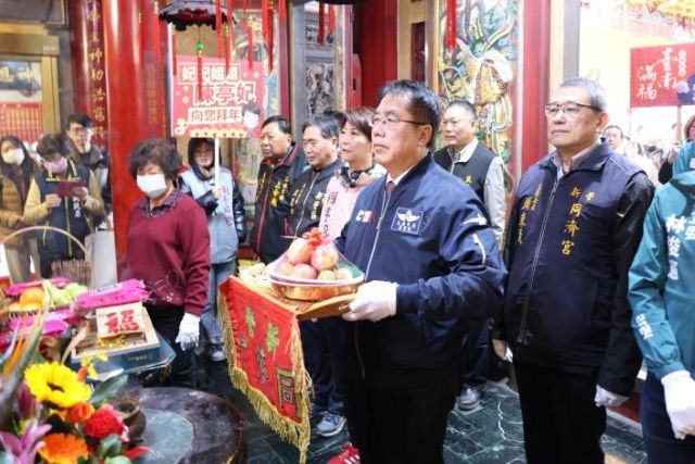 乙巳年大年初一 黃偉哲新營同濟宮、柳營代天院參拜祈求風調雨順四境平安