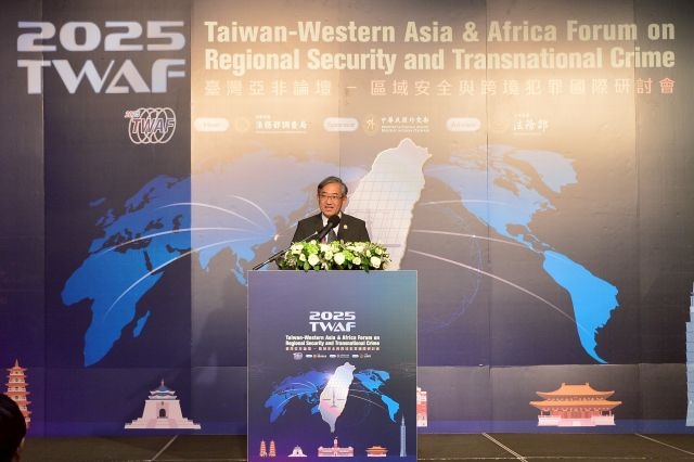 卓院長致詞表示臺灣展現印太區域安全韌性且是區域穩定的重要支柱。 卓院長致詞表示臺灣展現印太區域安全韌性且是區域穩定的重要支柱。