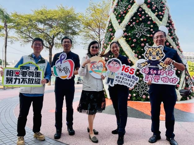 黃偉哲期許共創友善零暴城市。 黃偉哲期許共創友善零暴城市。