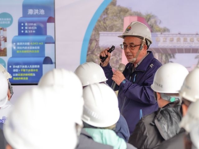 校園滯洪再+1!華僑高中滯洪工程啟動 侯友宜:解決浮洲低窪淹水