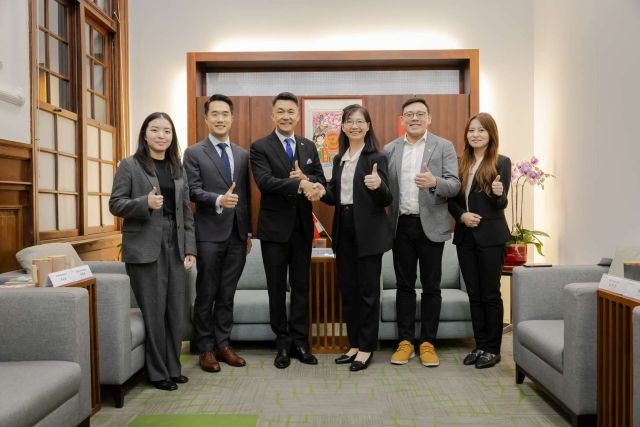 新加坡駐台北商務辦事處代表葉偉傑拜會竹市府 深化雙方合作與友誼