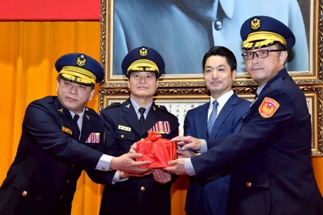 主持市警局聯合布達交接典禮 蔣萬安：治安基礎持續進化 全面強化臺北治安