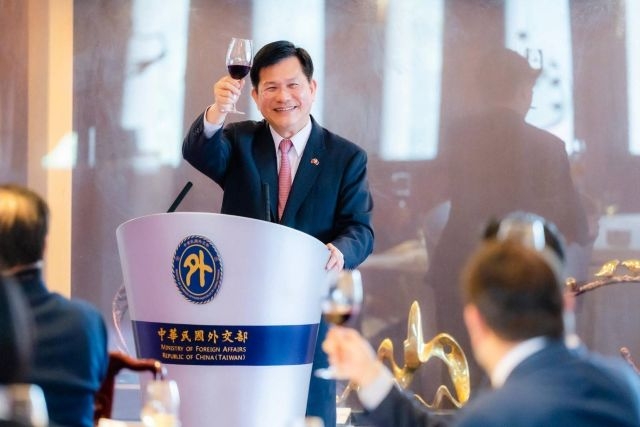 外交部長林佳龍午宴歡迎美國聯邦參議員蓋耶哥訪問團