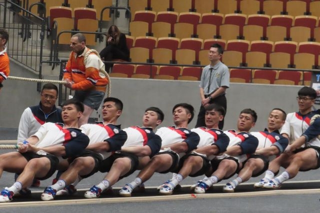 我國男子拔河代表隊參加2024世界室內拔河錦標賽。 我國男子拔河代表隊參加2024世界室內拔河錦標賽。