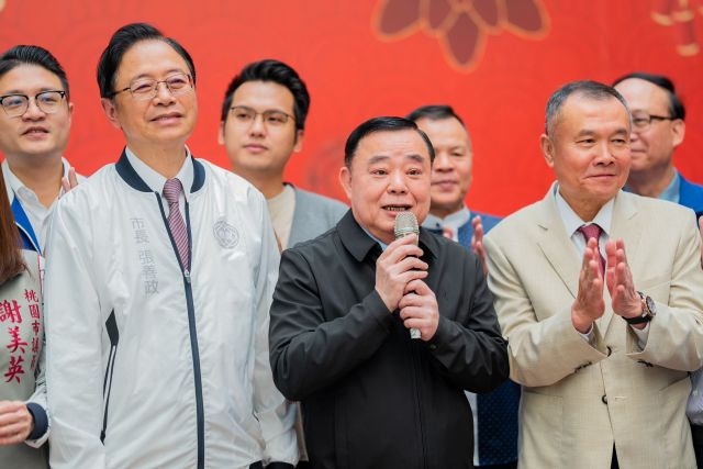 桃園市議會議長邱奕勝致詞。 桃園市議會議長邱奕勝致詞。