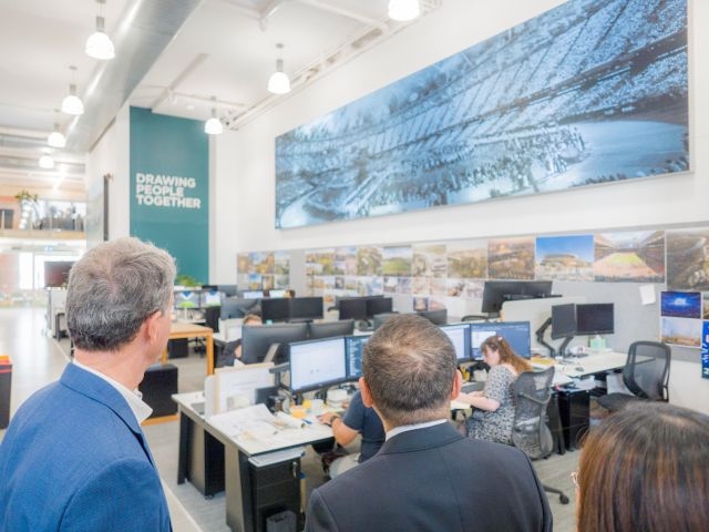 學習MLB經驗！侯友宜訪國際運動場館設計公司 交流大巨蛋規劃