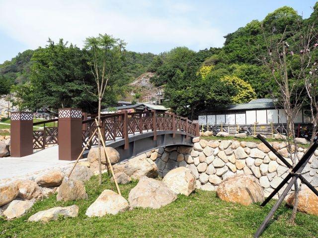 磺溪水岸生態復育、水岸景觀及防災工程整合。 磺溪水岸生態復育、水岸景觀及防災工程整合。