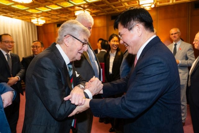 外交部長林佳龍午宴歡迎英國國會「台英國會小組」訪問團