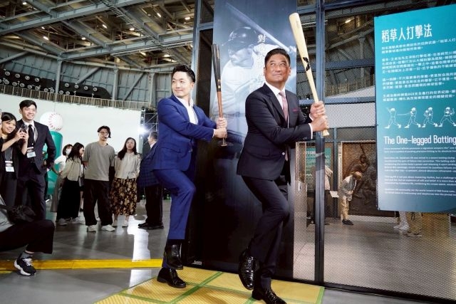 蔣萬安表示感謝棒球前輩為臺灣棒球付出。 蔣萬安表示感謝棒球前輩為臺灣棒球付出。
