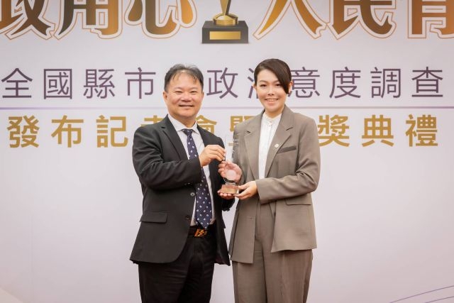 竹市施政獲「1金4銀」肯定 八大面向平均滿意度增幅13縣市第2 高虹安市長：市民為先、竹步向前