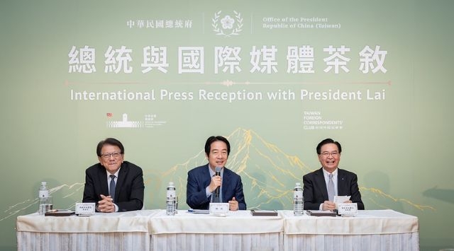 總統出席「2026總統與國際媒體茶敘」。 總統出席「2026總統與國際媒體茶敘」。