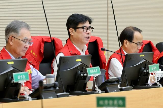 巴威颱風第一次工作會議。 巴威颱風第一次工作會議。
