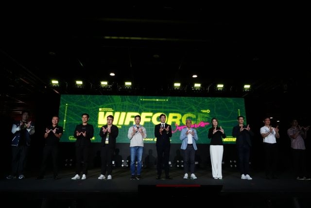 蔣萬安致詞時特別恭喜4Gamers創辦人暨執行長Santiago,帶領團隊一路將活動推向第12屆。 蔣萬安致詞時特別恭喜4Gamers創辦人暨執行長Santiago,帶領團隊一路將活動推向第12屆。