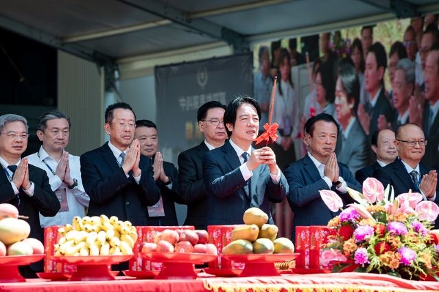 中科院民雄產業園區動土及民雄院區啟用　總統盼推動臺灣成為「無人機民主供應鏈的亞洲中心」